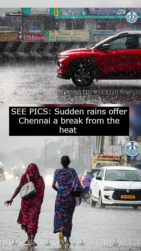 SEE PICS: Sudden rains offer Chennai a break from the heat