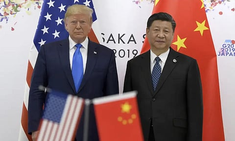 President Donald Trump and President Xi Jinping (AP)