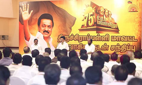 CM Stalin blows poll bugle at Tiruchy&nbsp;