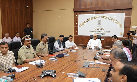 Gujarat CM meets officials of armed forces, extends state’s full cooperation (PTI)&nbsp;