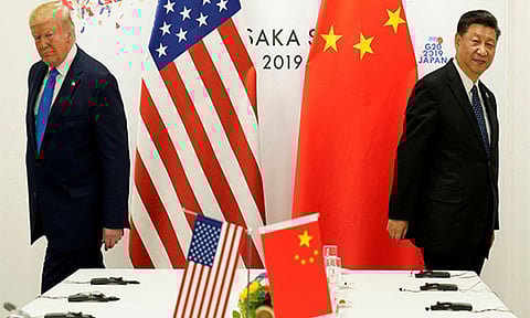 US President Donald trump and Chinese President Xi Jinping (ANI)