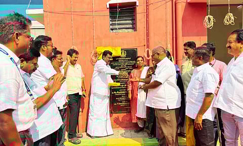 Inauguration of a park in Poonamallee developed under Namakku Naame scheme funds (file photo)