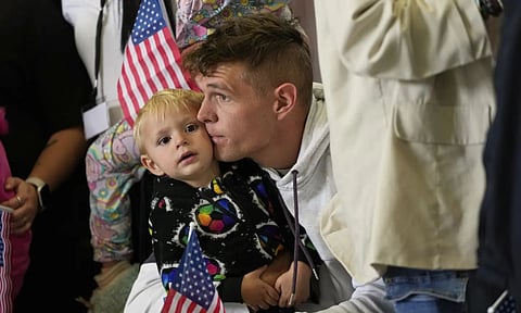 Afrikaner refugees from South Africa arrive at Dulles International Airport (AP)