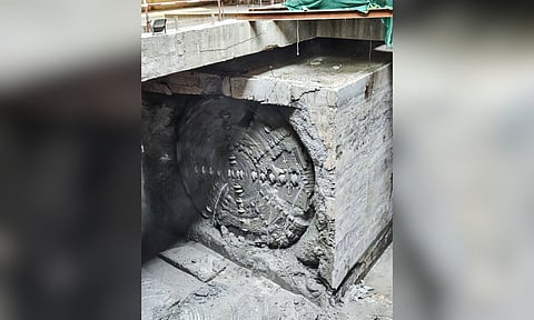 TBM Kalvarayan breaks through at Perambur station