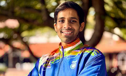 Siddharth in the Indian kit for upcoming Asian Championship