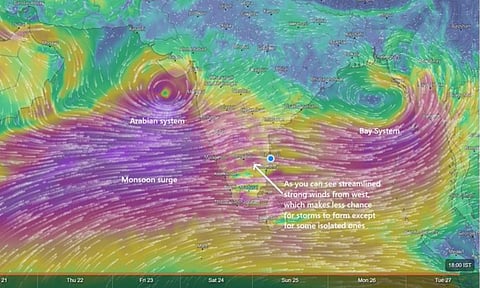 Weather prediction map (Photo: X-@praddy06)
