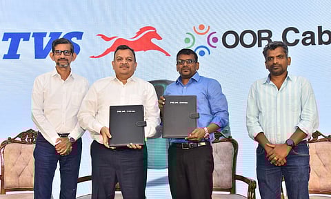 TVS Motor Company, OOR Cabs to deploy 500 electric 3-wheelers in Tamil Nadu&nbsp;