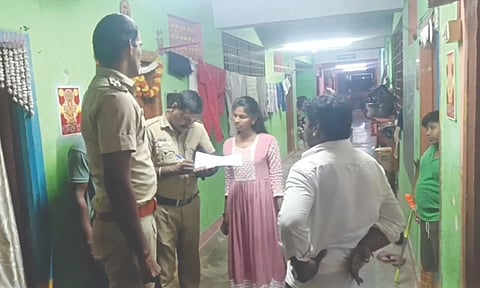 Tambaram Police guiding a student