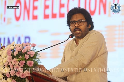 &nbsp;Andhra Pradesh Deputy Chief Minister Pawan Kalyan (Photo: Justin George)