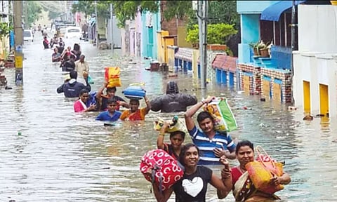 Still from Chennai floods&nbsp;