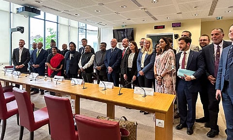 Indian multi-party delegation led by BJP MP Ravi Shankar Prasad (PTI)