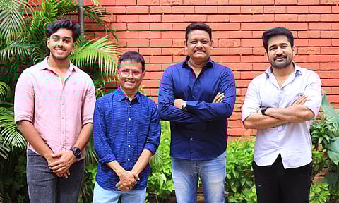L to R: Ajay Dhishan, Sasi, Ramesh P Pillai and Vijay Antony