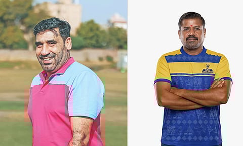 (L-R) Head coach Sanjeev Baaliyan and Suresh Kumar&nbsp;