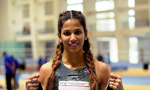 Jyothi Yarraji won gold in 100m hurdles in Asian Athletics Championships 2025 (PTI)&nbsp;