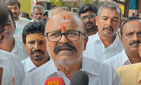 AIADMK MLA and former Deputy Speaker Pollachi V Jayaraman&nbsp;