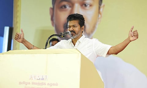 Tamilaga Vettri Kazhagam (TVK) president Vijay&nbsp;