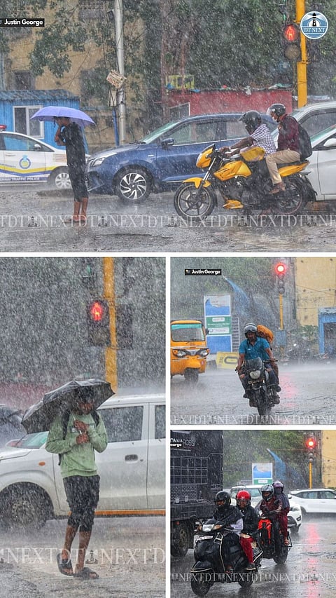 Chennai receives sudden showers