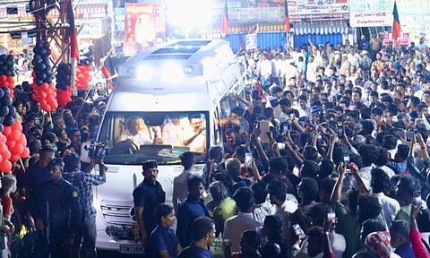 TN Chief Minister Stalin holding roadshow in Madurai ahead of DMK's General Council meeting (ANI)