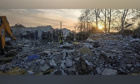 Russian strike on Ukraine