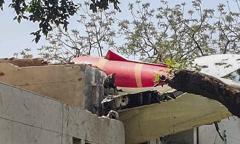 Remains of an Air India plane that crashed moments after taking off from the Ahmedabad airport, Thursday, June 12, 2025 (PTI)&nbsp;