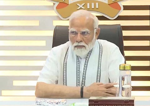 PM Modi expresses grief over tragic crash of Air India Flight, (ANI)