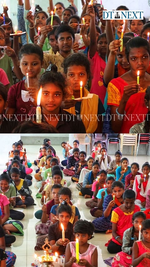 Chennai kids light candles and pray for Ahmedabad plane crash