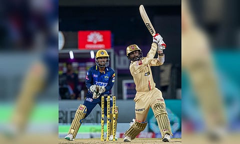 Chepauk Super Gillies captain B Aparajith scored 48 not out