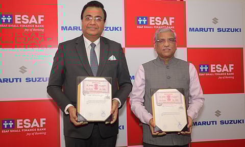 Maruti Suzuki partners with ESAF Small Finance Bank for retail financing&nbsp;