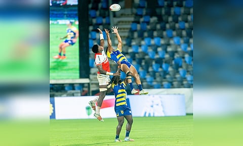 Chennai Bulls player in action during the&nbsp;match