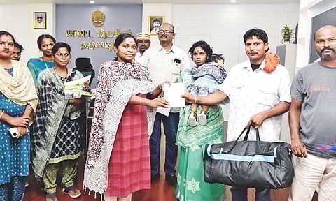 Bihari woman Munni Devi and baby rejoin her family