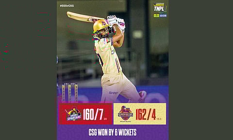 Chepauk Super Gillies vs Salem Spartans&nbsp;