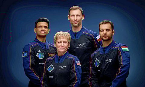 The team of the Axiom-4 mission (Photo: X/ @NASA)