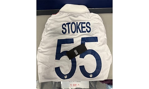 Ben Stokes jersey, Black arm band (Photo: ANI)