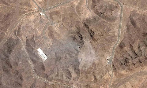 This satellite picture by Planet Labs PBC shows Iran's underground nuclear enrichment site at Fordo after a U.S. airstrike targeted the facility (PTI)