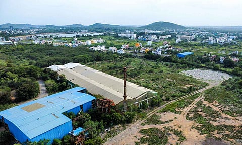 The solid waste processing plant