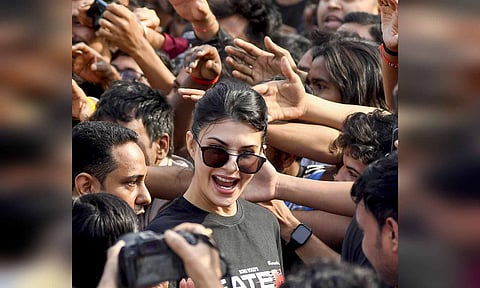 Bollywood actor Jacqueline Fernandez at Malad Masti 2025 event, in Mumbai, Sunday, Jan. 5, 2025 (PTI)&nbsp;