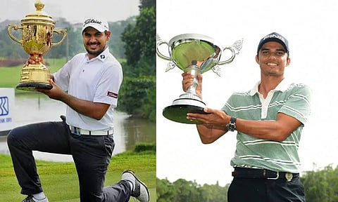 Gaganjeet Bhullar; Ajeetesh Sandhu (Photos: PTI/AFP)