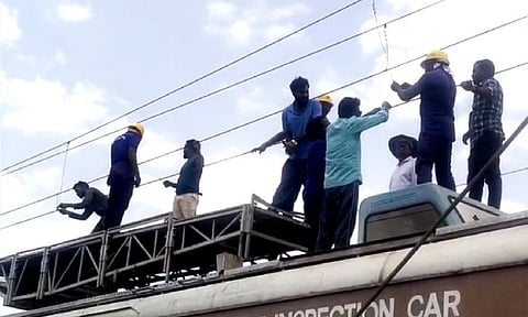 Visual from the spot