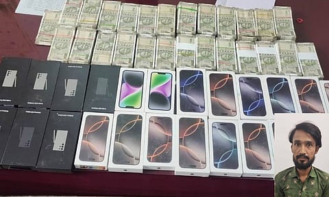 Former worker held for theft at Sowcarpet mobile shop; (inset) Mukesh Bajranglal