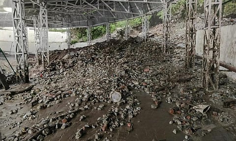 On July 21, 2025, a landslip struck the old track to the Vaishno Devi shrine injuring ten pilgrims (PTI)