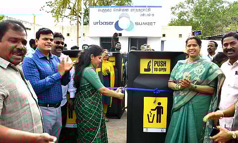 Mayor Priya flags off 99 vehicles for waste management in zones 9 to 15
