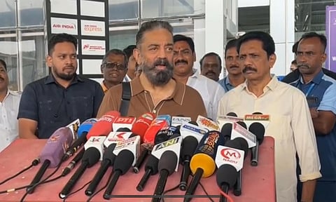 Kamal Haasan leaves for Delhi