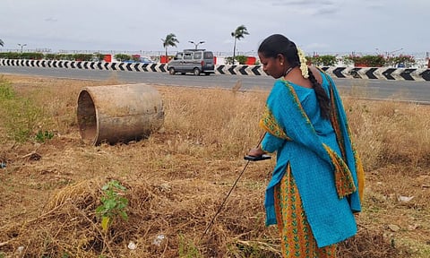 &nbsp;BDDS teams screening places around Tiruchy airport on Thursday