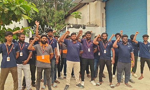 Workers at Poonamallee private factory protest over wages, unsafe conditions