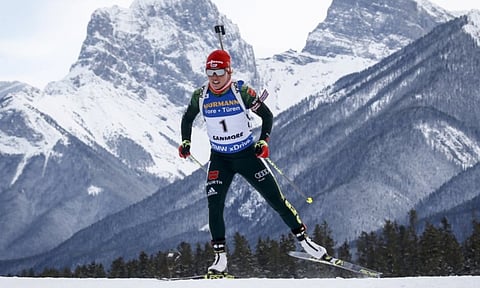 German athlete Laura Dahlmeier (AP)