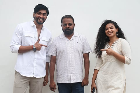 The team of Surrender- Tharshan, director Gowthaman Ganapathy and Padine Kumar (Photo:Justin)