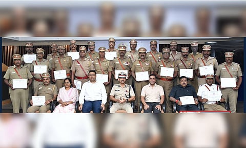 Greater Chennai Police personnel retire on Thursday (Credits: X)