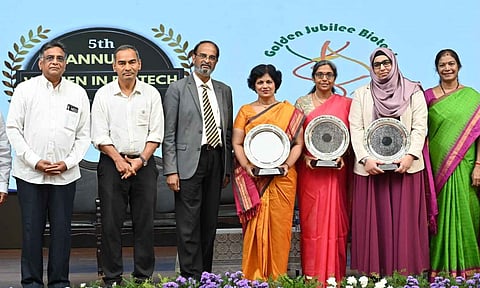 4 eminent women achievers honoured Ethiraj College hosted Biotech Conclave&nbsp;