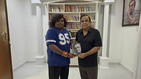 Yogi Babu with Brahmanandam
