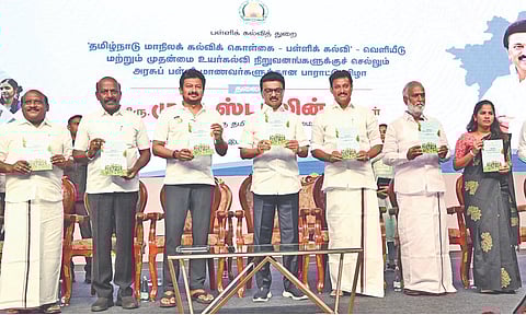 CM Stalin releases the State Education Policy 2025 for School Education at Kotturpuram
